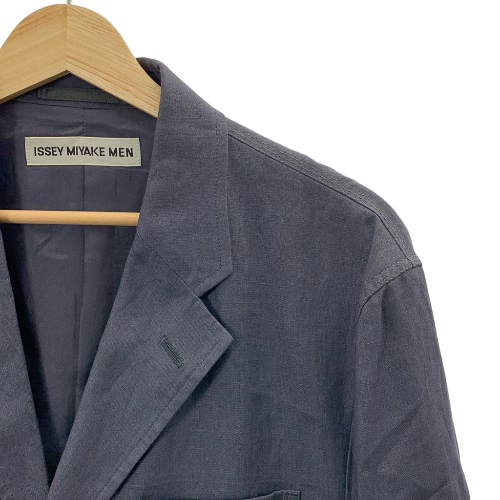 ISSEY MIYAKE MEN / 이세이미야케멘 | 2001SS | 셋업 / 린넨 3B 테일러드 재킷 / 슬랙스 | 1 |
