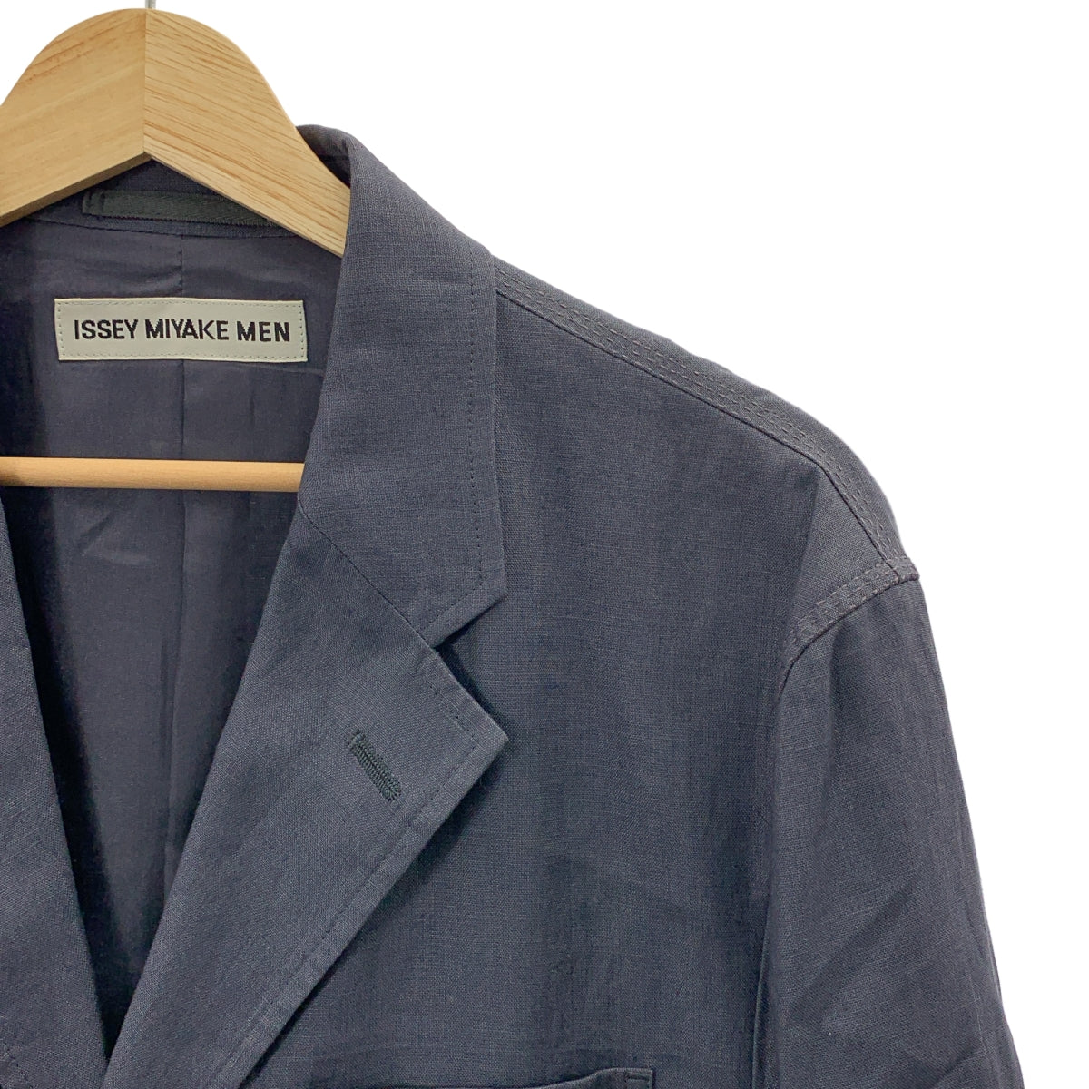 ISSEY MIYAKE MEN / 이세이미야케멘 | 2001SS | 셋업 / 린넨 3B 테일러드 재킷 / 슬랙스 | 1 |