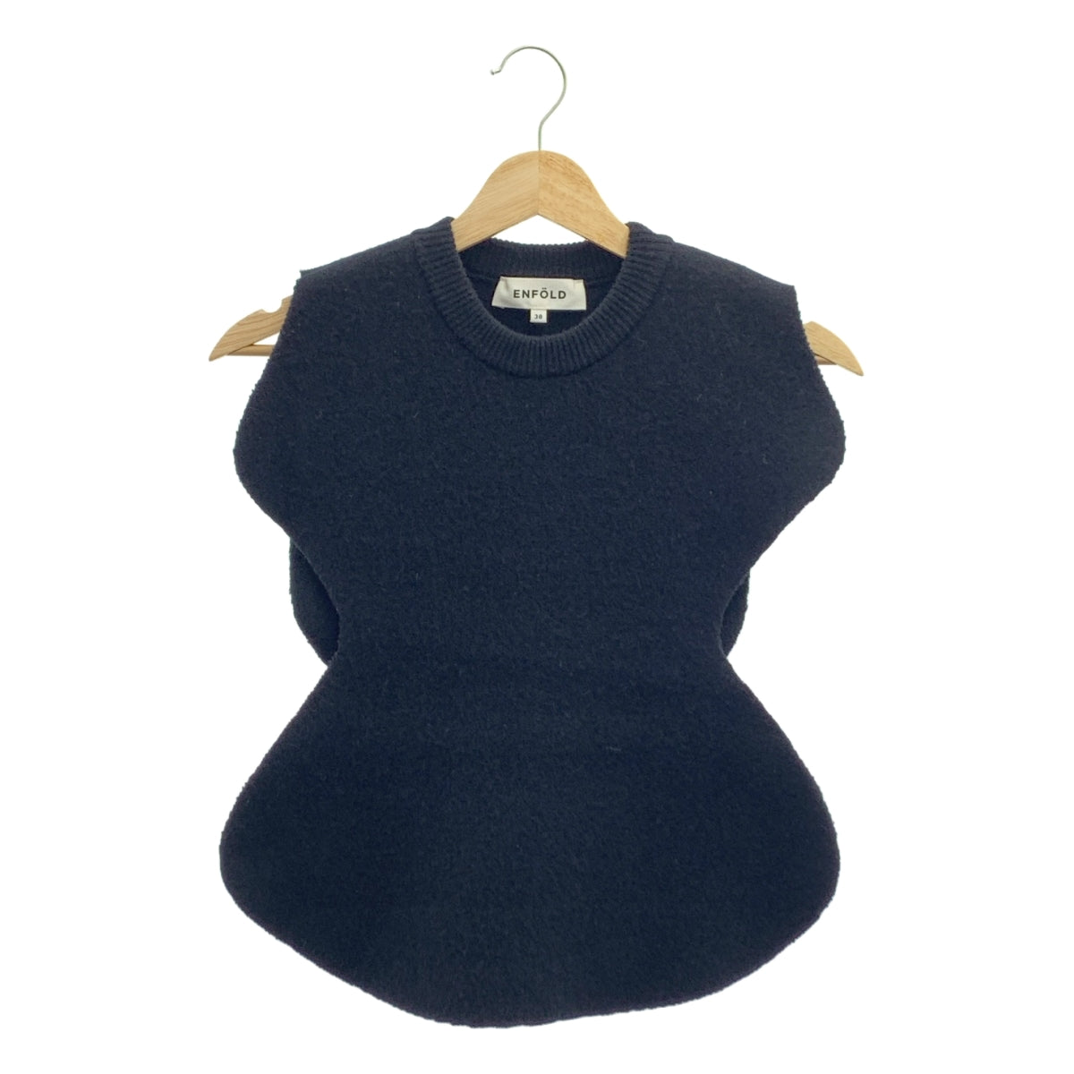 ENFOLD / エンフォルド | CIRCLE KNIT BIB / サークルニットビブ ベスト | 38 | レディース