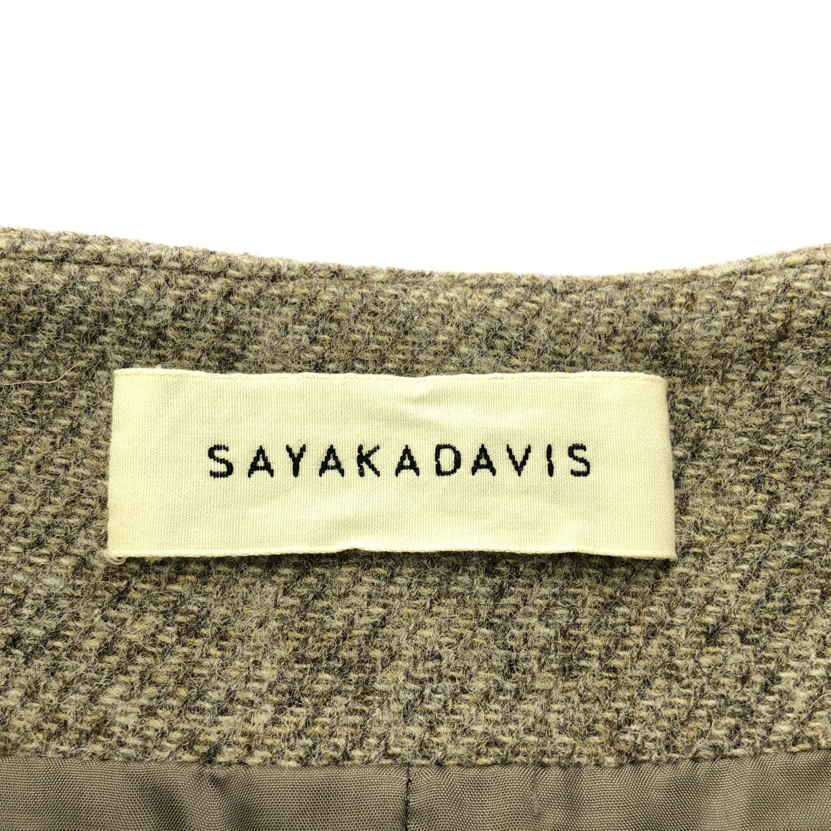 SAYAKADAVIS / サヤカディヴィス | ウール アシンメトリー スカート / 総裏地 | 2 | ブラウン系 | レディース