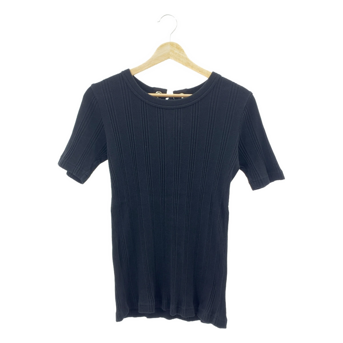 sacai / サカイ | バックレースアップ リブ カットソー | 1 | レディース
