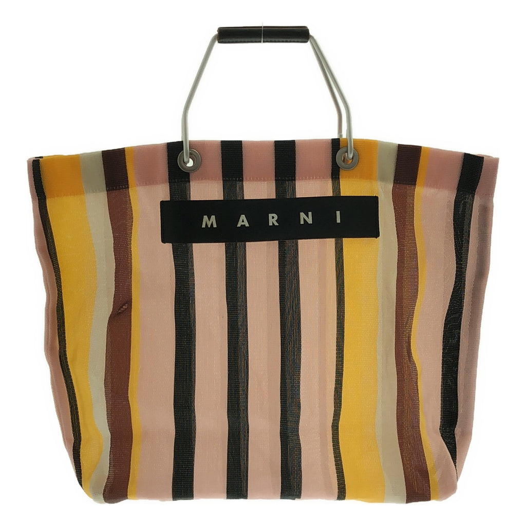 MARNI / 마르니 | 마르니 마켓 스트라이프 메쉬 토트 백 |