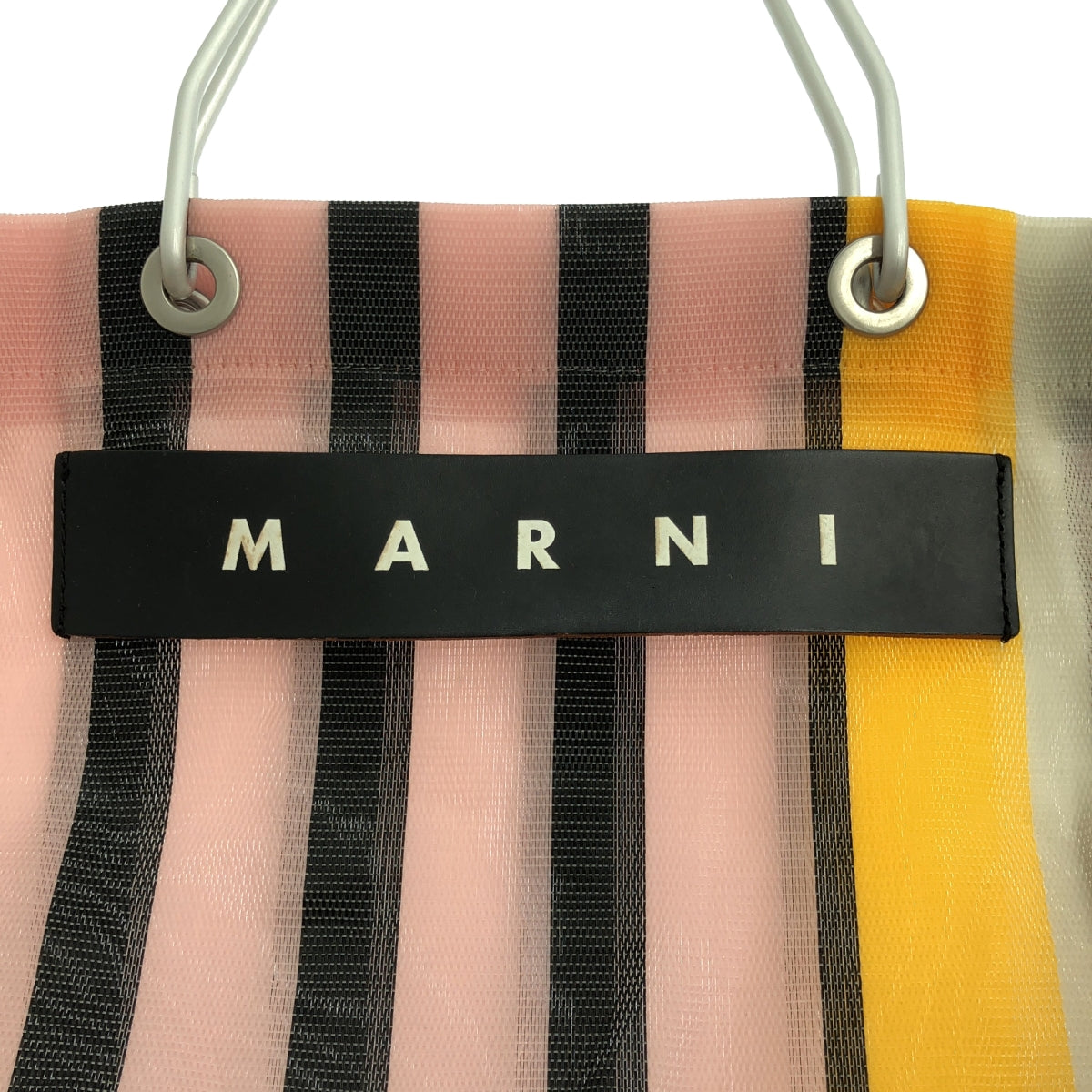 MARNI / 마르니 | 마르니 마켓 스트라이프 메쉬 토트 백 |