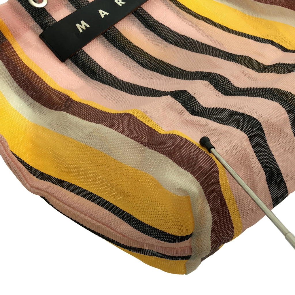 MARNI / 마르니 | 마르니 마켓 스트라이프 메쉬 토트 백 |