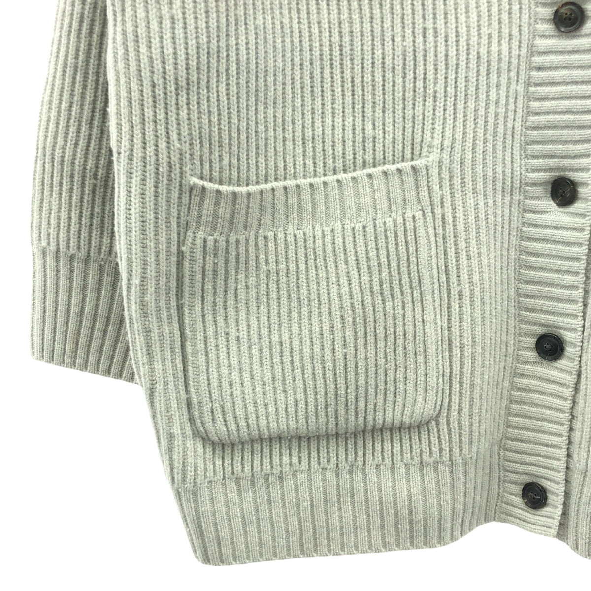 ebure / 에불 | 2022AW | 울 리브 가디건 | F | 회색 | 여성