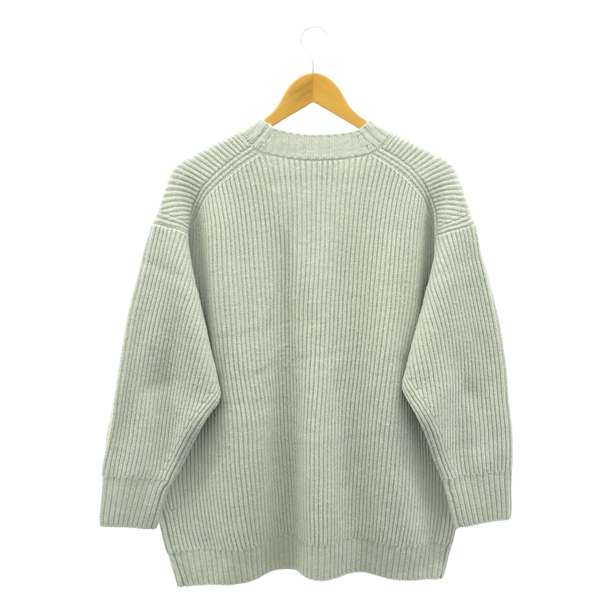 ebure / 에불 | 2022AW | 울 리브 가디건 | F | 회색 | 여성