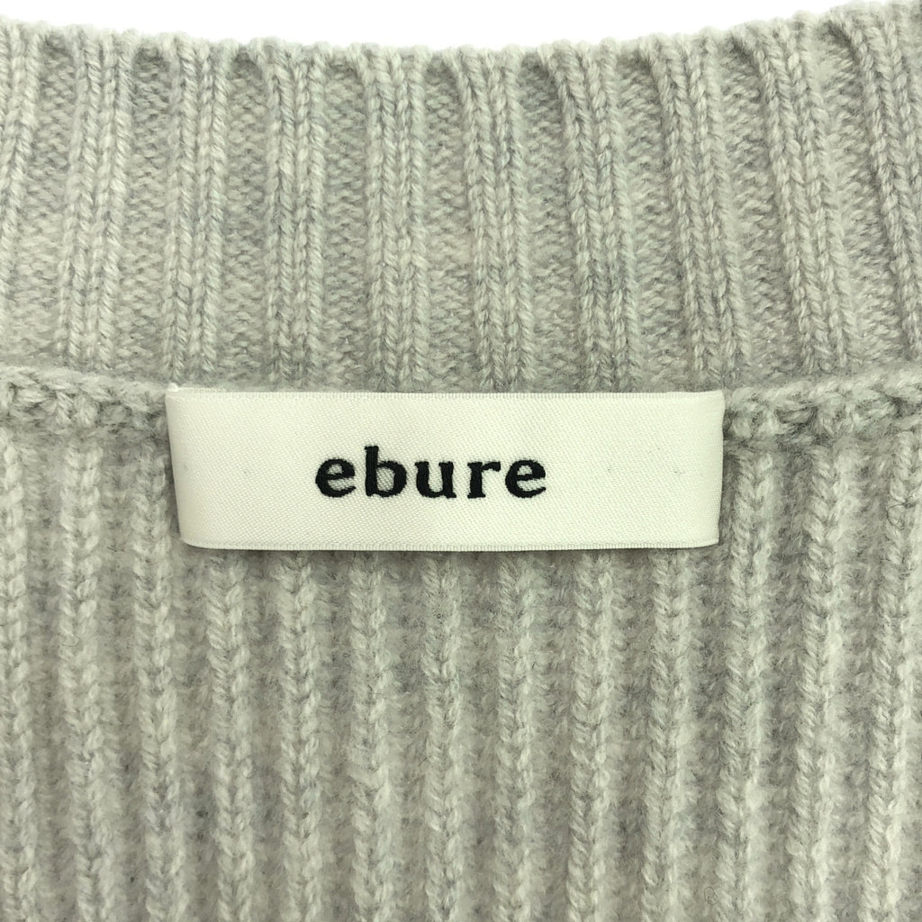 ebure / 에불 | 2022AW | 울 리브 가디건 | F | 회색 | 여성