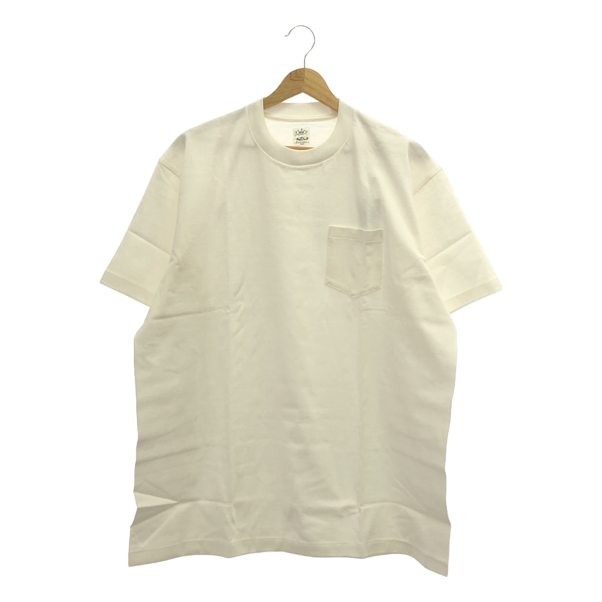 ANATOMICA | Cotton Crew Neck Pocket T-Shirt Cut and Sew | XL | Men's