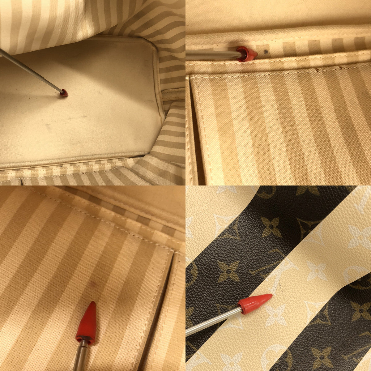 路易威登 | Monogram Rayeur Neverfull 手提包 |加大尺寸 |棕色/米色|女性的