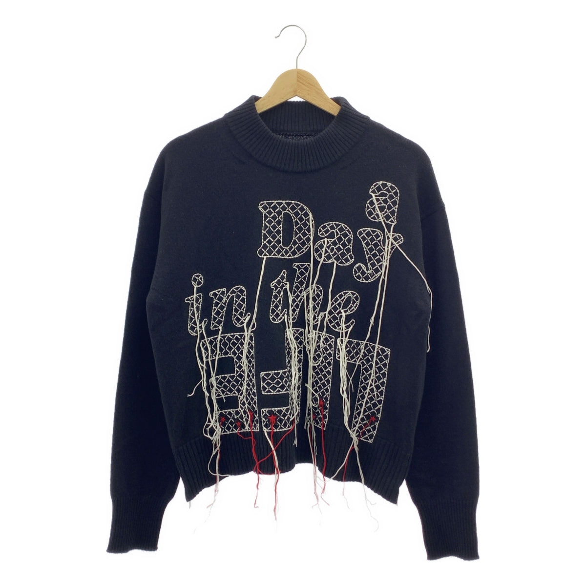 sacai | 羊毛側拉鍊刺繡針織衫 | 尺寸 1 | 女款