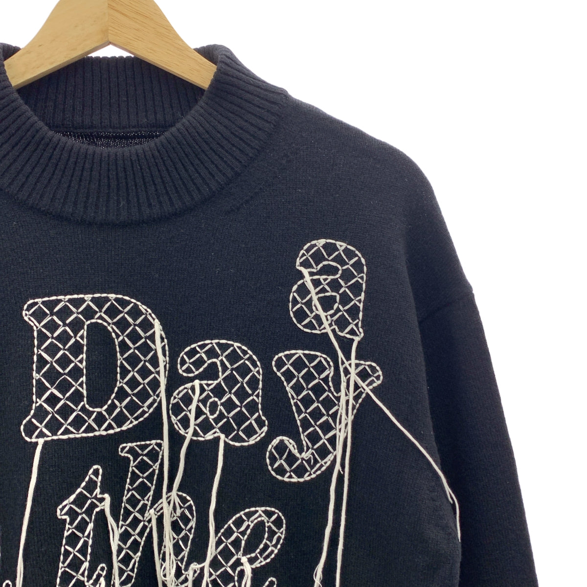 sacai | 羊毛側拉鍊刺繡針織衫 | 尺寸 1 | 女款