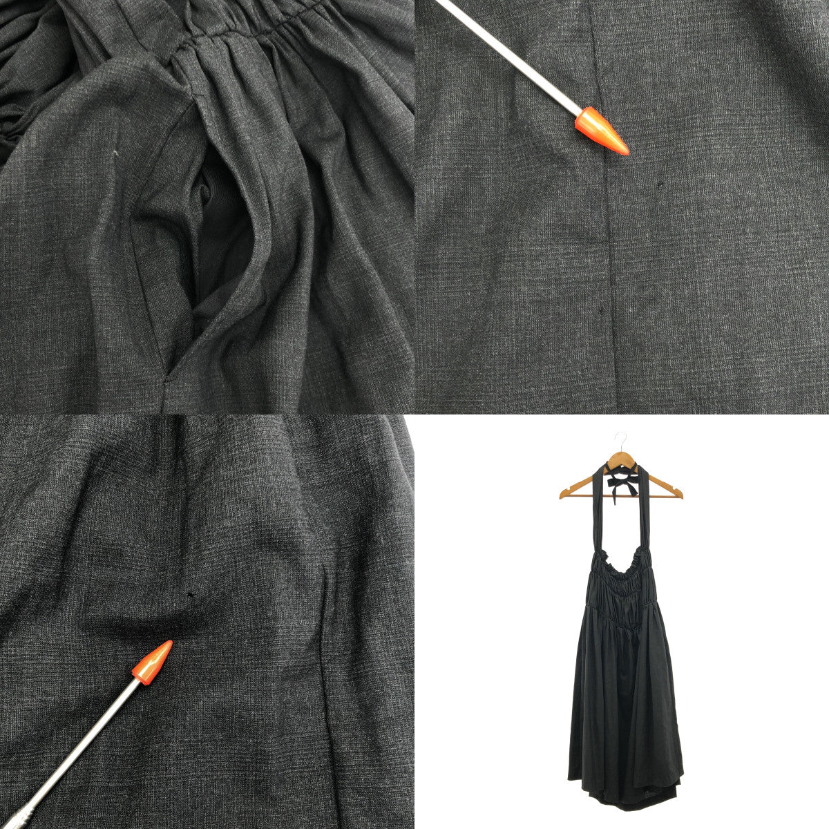 tricot COMME des GARÇONS | 2016 春夏 | 帶口袋的褶皺寬鬆連身裙 | M 碼 | 女款