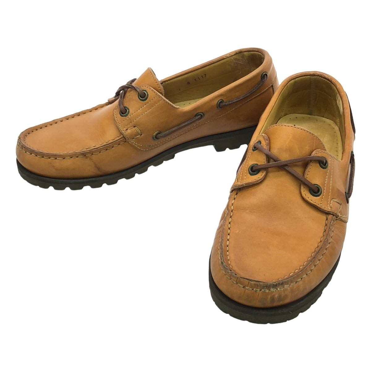 Paraboot |皮革甲板鞋 | 26.5 |布朗 |男士
