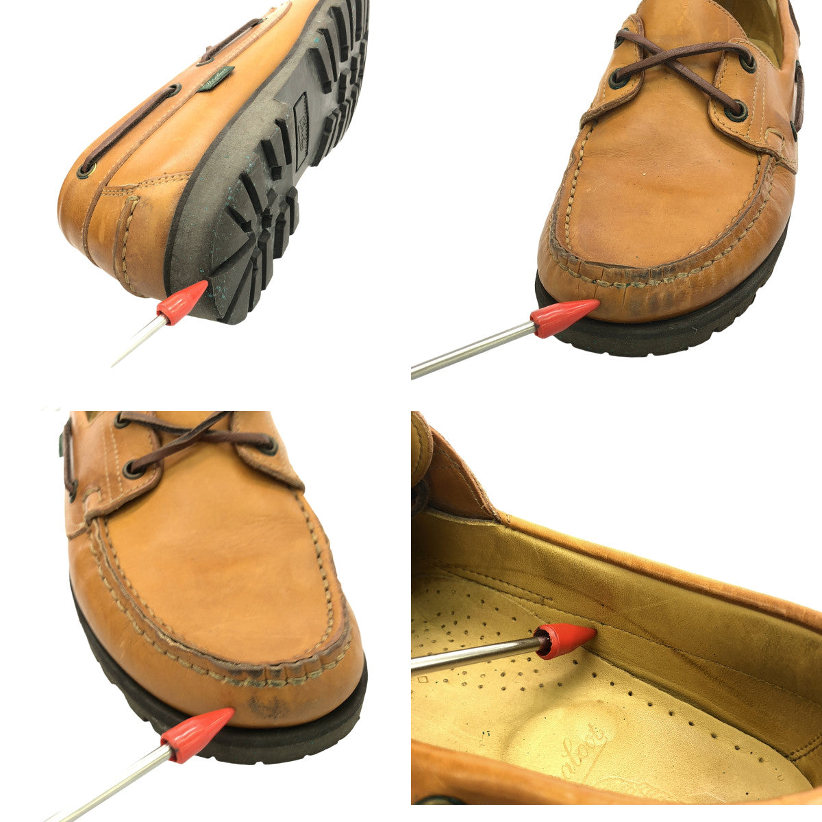 Paraboot / パラブーツ | レザー デッキシューズ 革靴 | 26.5 | ブラウン | メンズ