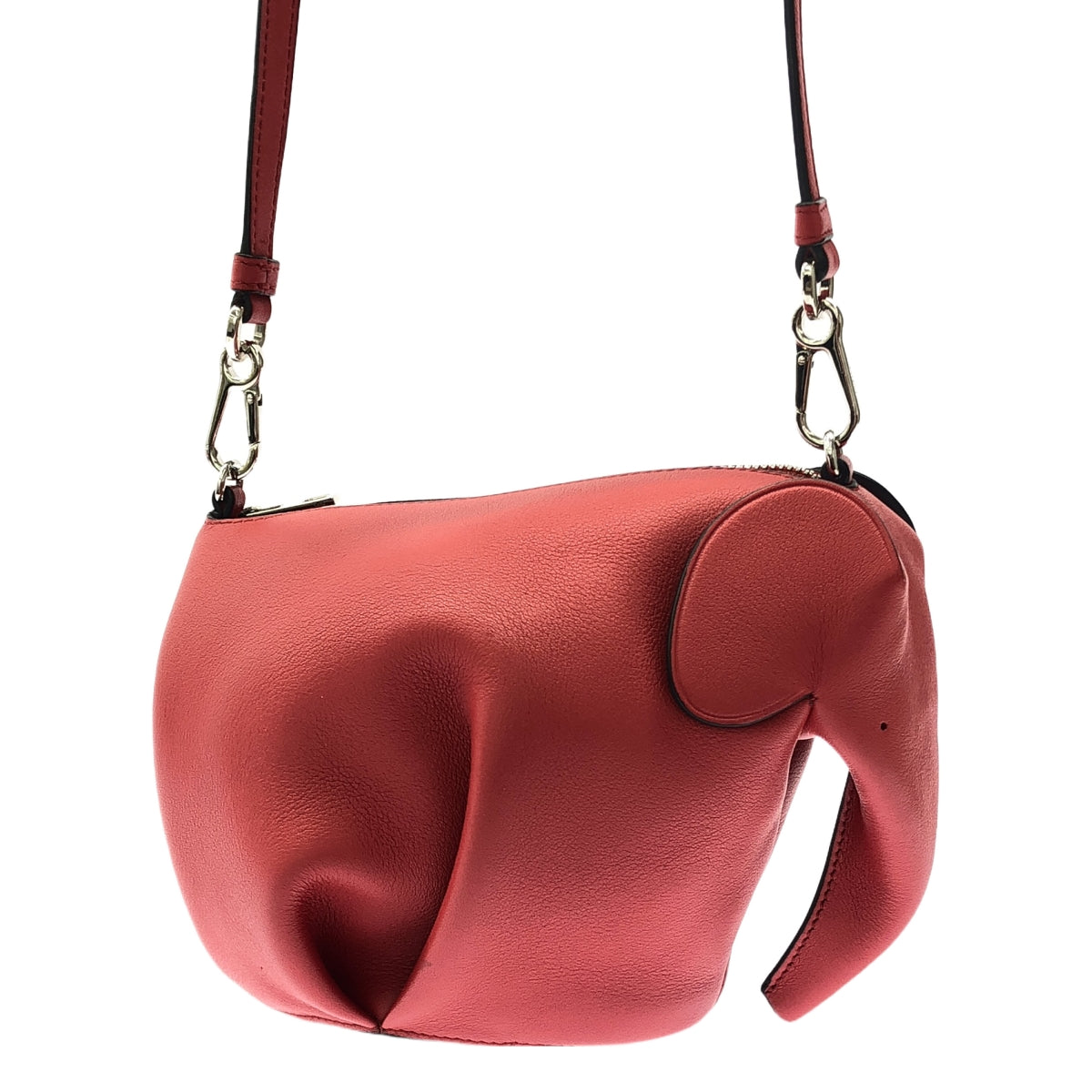 [狀況良好] LOEWE |大象經典小牛皮單肩包 199.30.M93 |紅色 |女性的