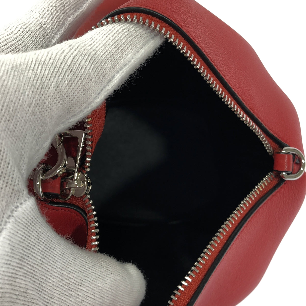 [狀況良好] LOEWE |大象經典小牛皮單肩包 199.30.M93 |紅色 |女性的