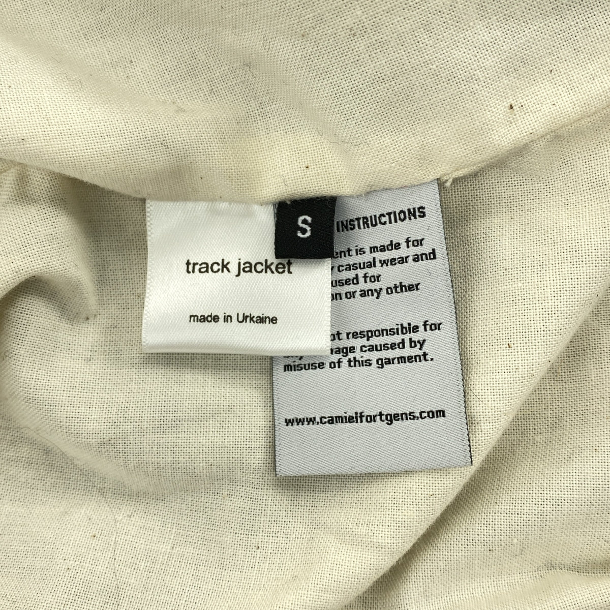 CAMIEL FORTGENS / 카미엘 포트 헨스 | 2021AW | TRACK JACKET 메리노 울 트럭 재킷 | S | 네이비 | 남성