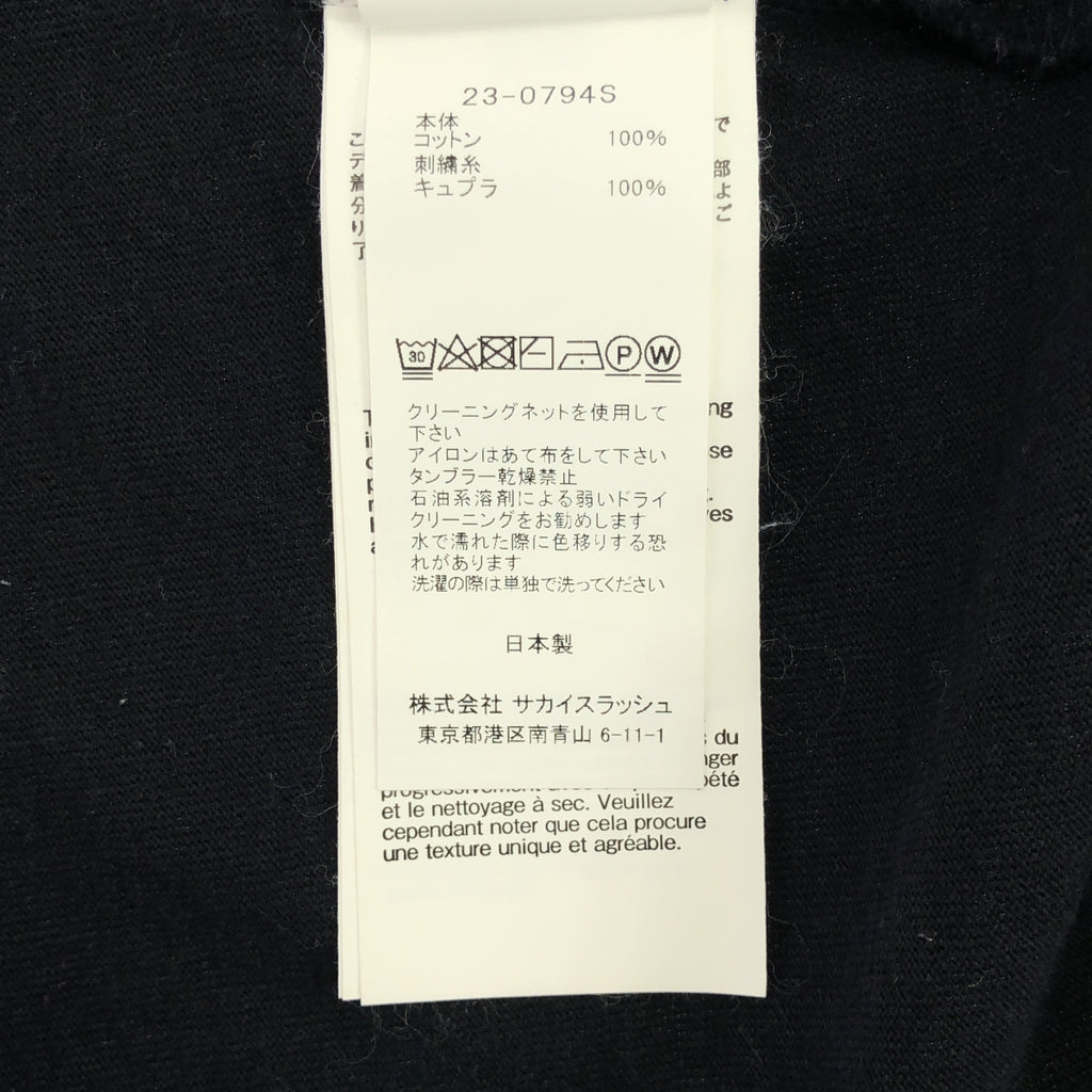 sacai | 2023SS | 刺繡T卹 | 尺寸 2 | 男款