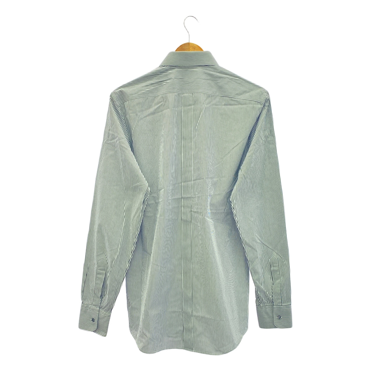 DOLCE＆GABBANA / ドルチェ＆ガッバーナドルガバ | GOLD コットン ストライプ シャツ | 41 | ホワイト / ブラック | メンズ