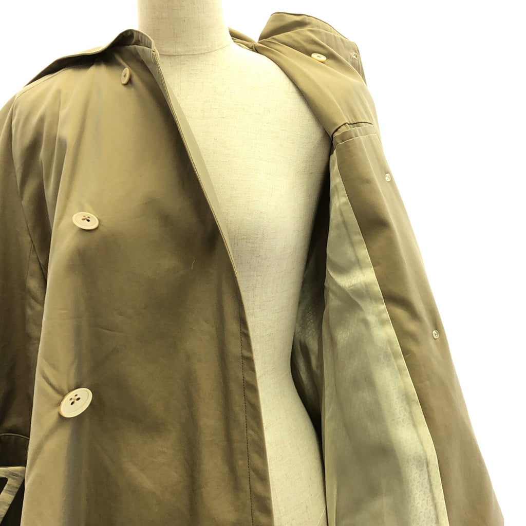 【미품】 ANREALAGE / 앙리어레이지 | LOW ANGLE TRENCH COAT 로우 앵글 트렌치 코트 | 36 | 베이지 | 여성