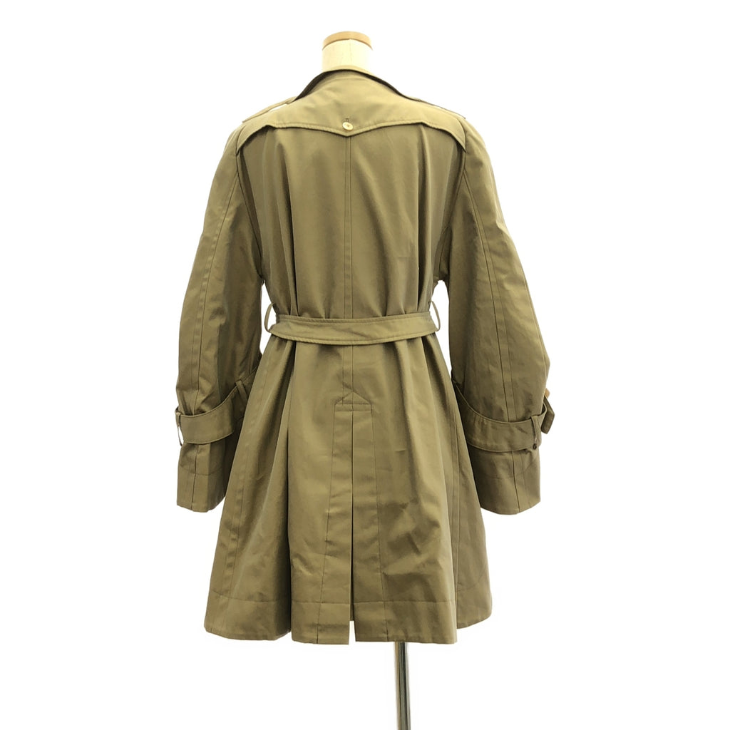 【미품】 ANREALAGE / 앙리어레이지 | LOW ANGLE TRENCH COAT 로우 앵글 트렌치 코트 | 36 | 베이지 | 여성