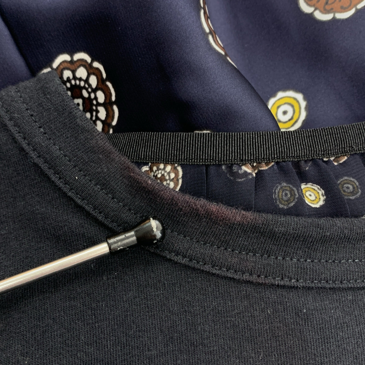 sacai | 小紋印花T卹，小圖案的透視褶皺上衣 | 尺寸 2 | 女款