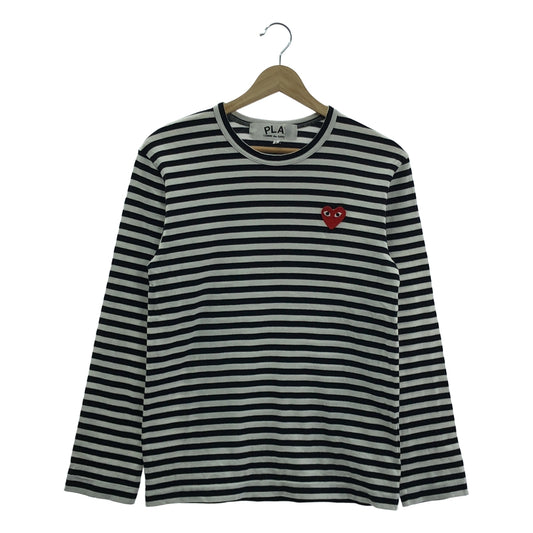 PLAY COMME des GARCONS | AD2011 | 心型貼邊圓領剪裁與縫紉 | S | 男款