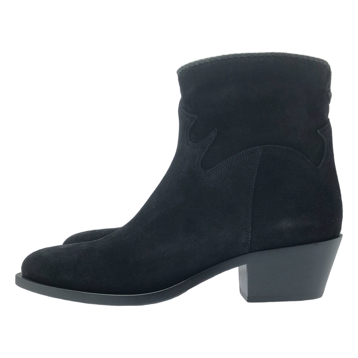 [全新] SARTORE | L'Appartement 絨面革短靴 | 37碼 | 黑色 | 女款