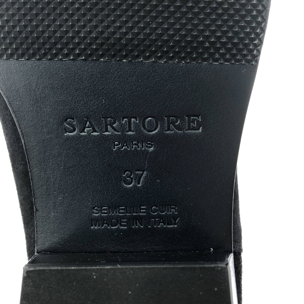 【新品】  SARTORE / サルトル | L'Appartement取扱 スエードレザー ショートブーツ | 37 | ブラック | レディース