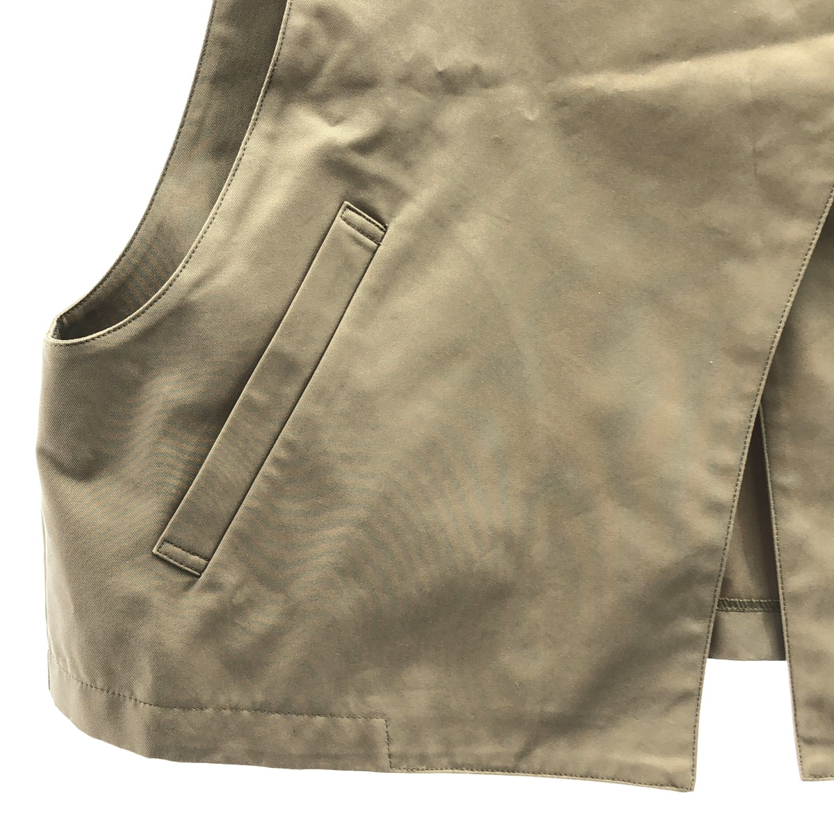 【美品】  foufou / フーフー | 2023AW | tamamushi vest / 玉虫 ベスト | カーキ | レディース