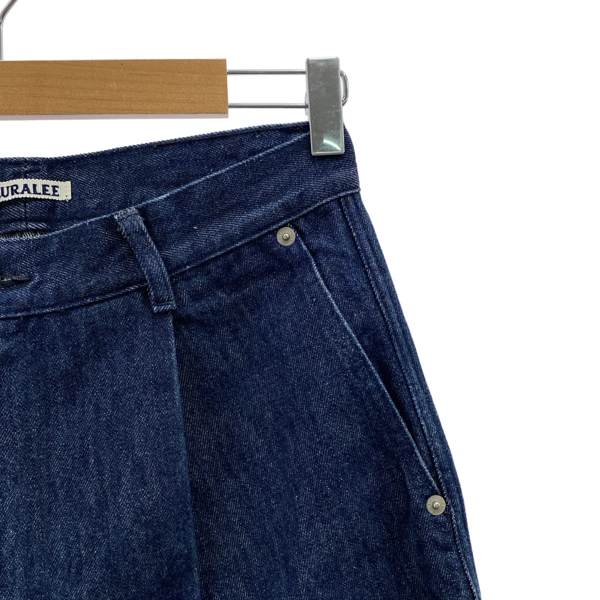 AURALEE / オーラリー | HARD TWIST DENIM WIDE SLACKS ワイド デニムパンツ | 3 | メンズ
