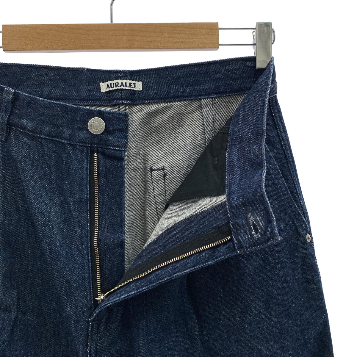 AURALEE / オーラリー | HARD TWIST DENIM WIDE SLACKS ワイド デニムパンツ | 3 | メンズ