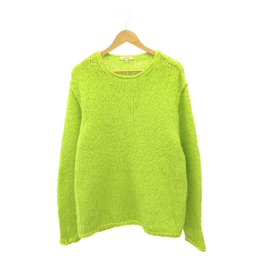 BLAMINK | Silk linen crew neck knit | 38 | Light green | Women's