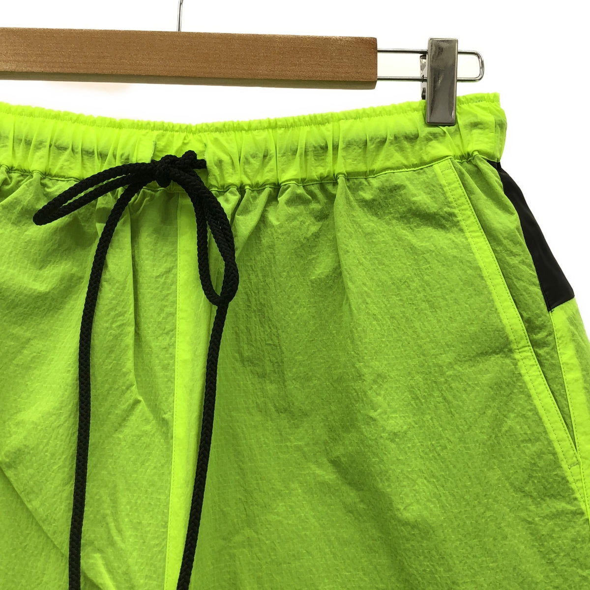 [New] prasthana / Prasthana | Modulation zip wide shorts / Pants | M | Green/Black | Men's