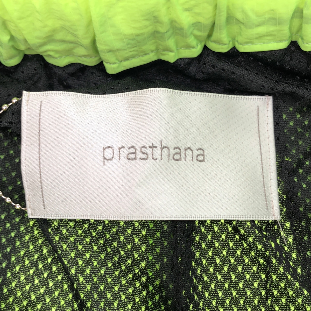 【신품】 prasthana / 프라스타나 | modulation zip wide shorts / 바지 | M | 그린 / 블랙 | 남성