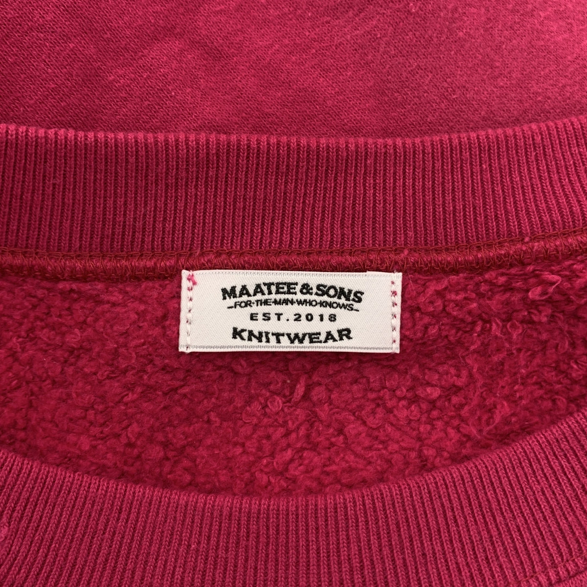 MAATEE &amp; SONS / 마티 &amp; 샌즈 | 2024AW | VINTAGE SWEAT 빈티지 스웨트 | 3 | 남성