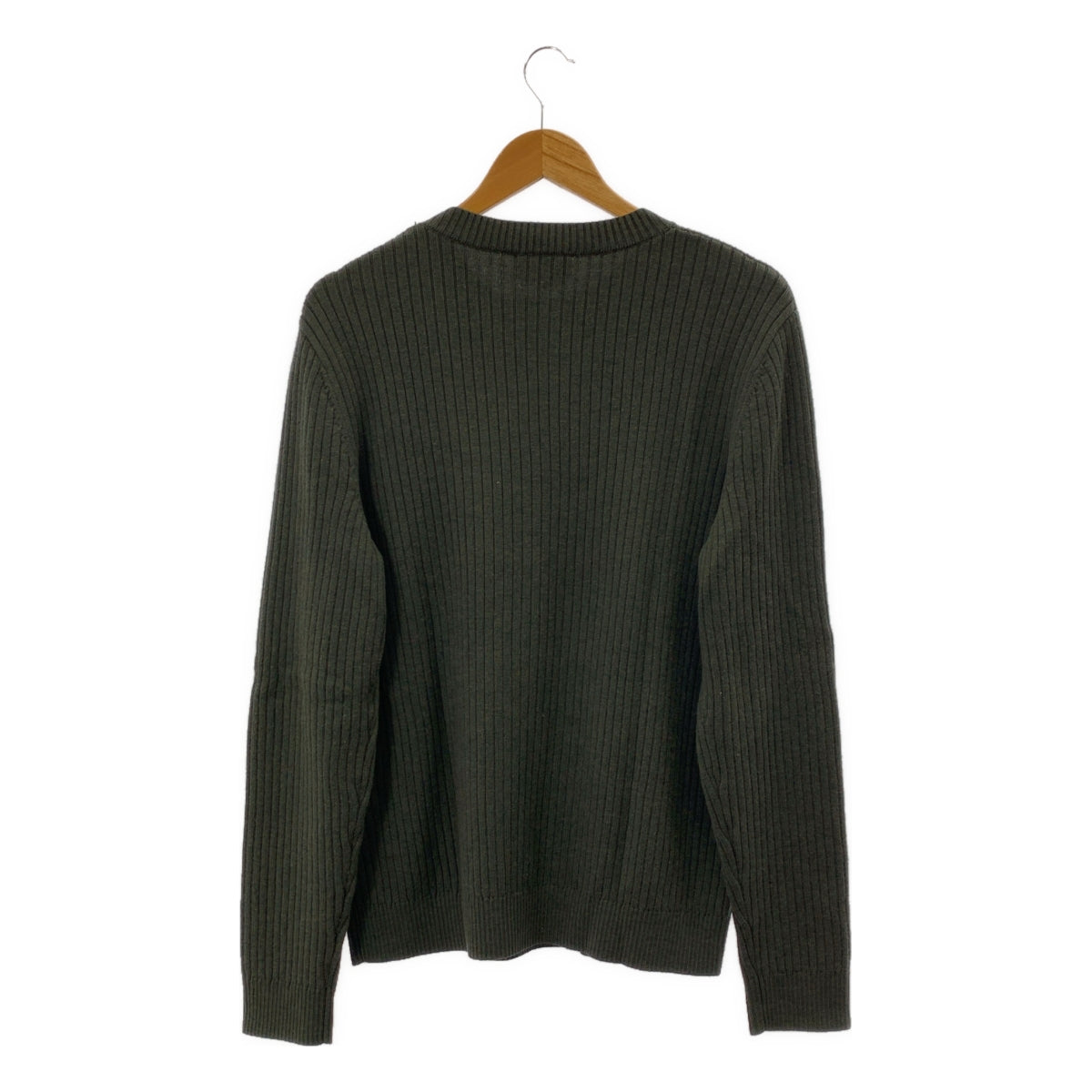 A.P.C. / アーペーセー | ウール ミリタリー リブニット | M | カーキ | メンズ