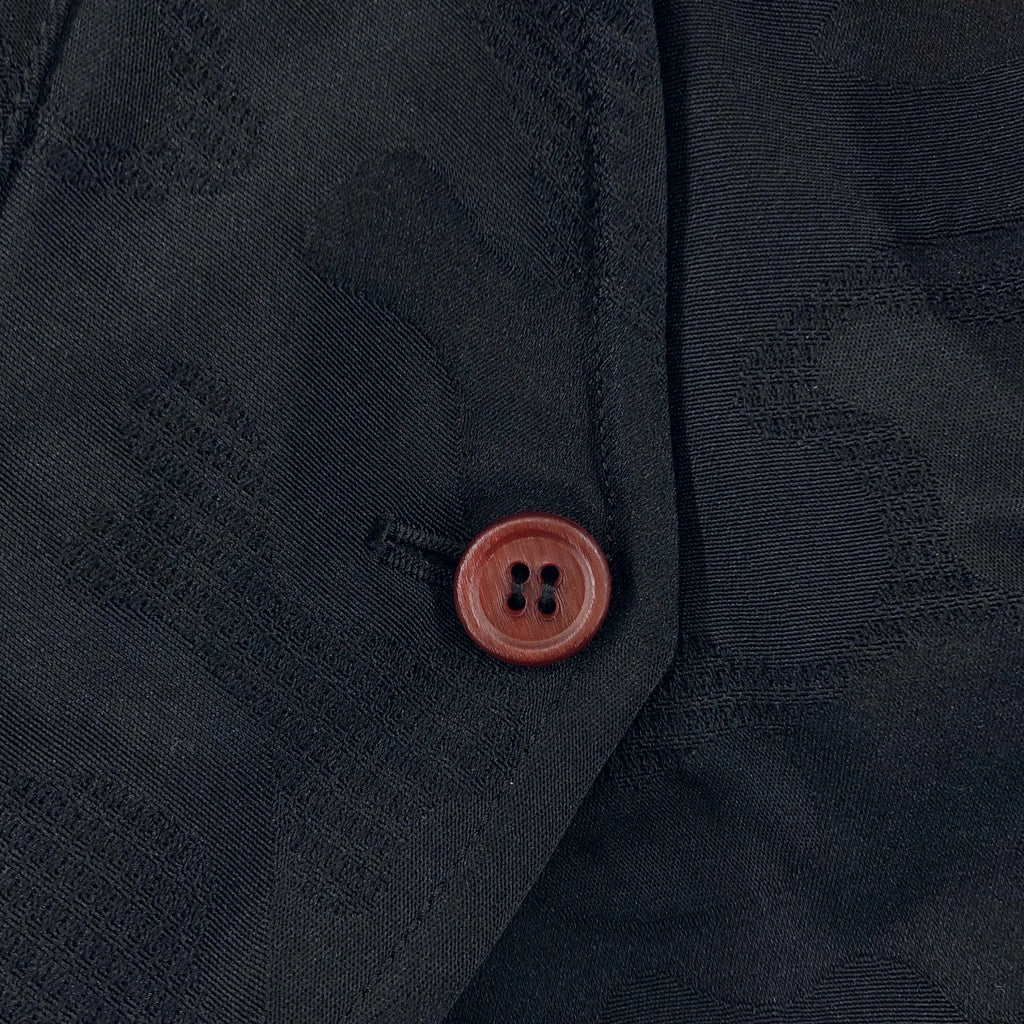 BLACK COMME des GARCONS / ブラックコムデギャルソン | 2025SS | ポリエステル 製品加工 ジャガード ダブルアジャスター ジップスリーブ ジャケット ブルゾン | M | メンズ