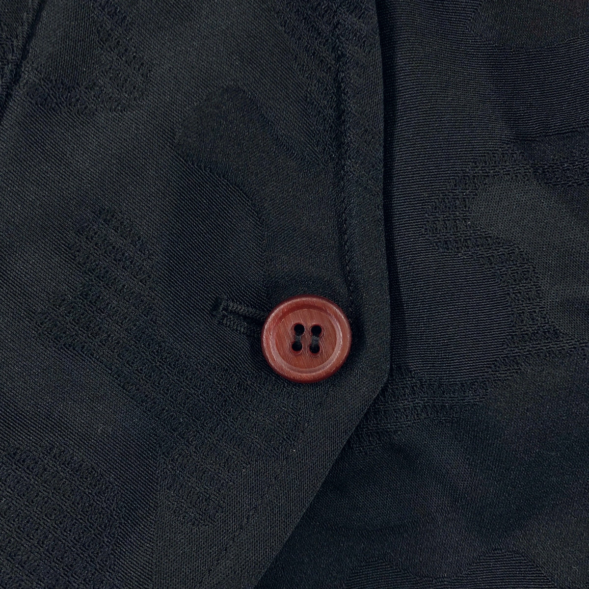 BLACK COMME des GARCONS / ブラックコムデギャルソン | 2025SS | ポリエステル 製品加工 ジャガード ダブルアジャスター ジップスリーブ ジャケット ブルゾン | M | メンズ