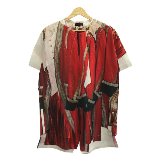 COMME des GARCONS HOMME PLUS | 2024 春夏 |錯視畫轉印圓領印花裁切與縫製 |中號 |男士