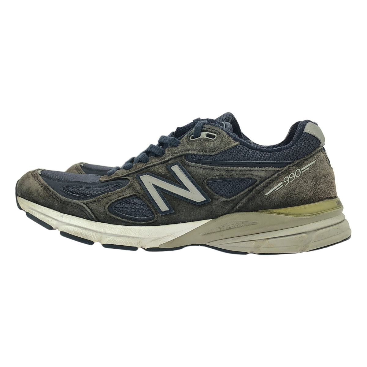 New Balance / ニューバランス | M990NV4 / USA製 レザー スニーカー | 28 | ネイビー/グレー | メンズ