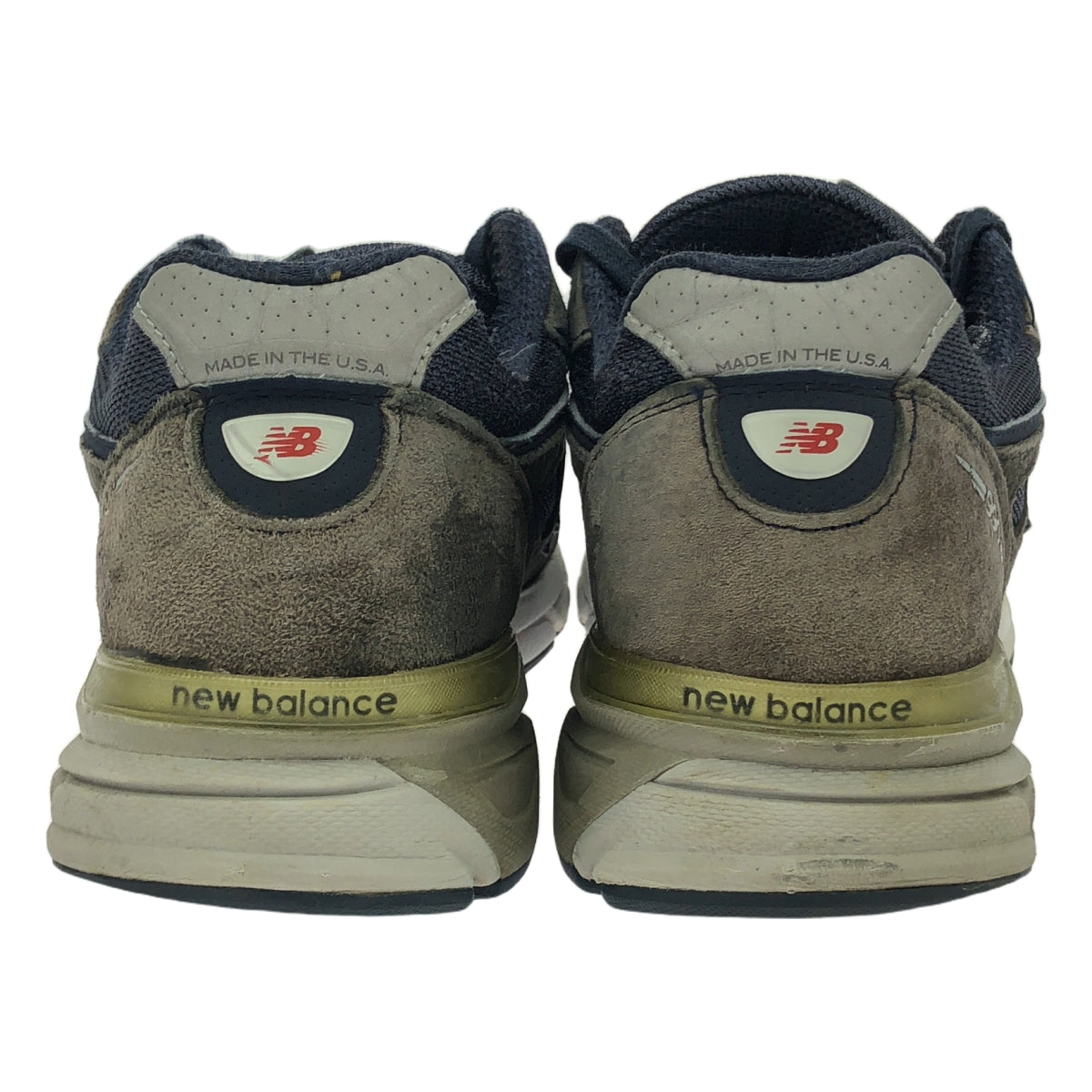 New Balance / ニューバランス | M990NV4 / USA製 レザー スニーカー | 28 | ネイビー/グレー | メンズ