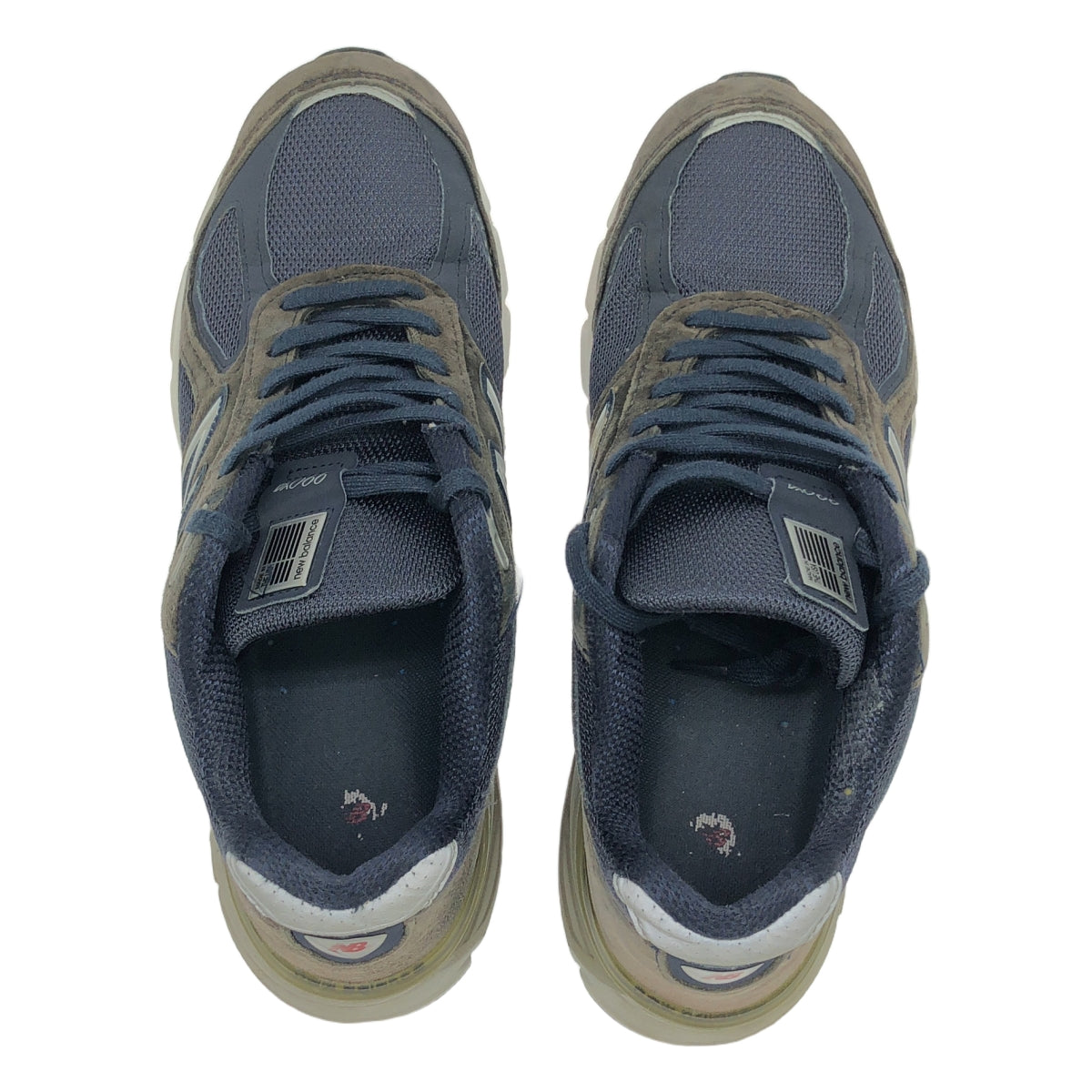 New Balance / ニューバランス | M990NV4 / USA製 レザー スニーカー | 28 | ネイビー/グレー | メンズ