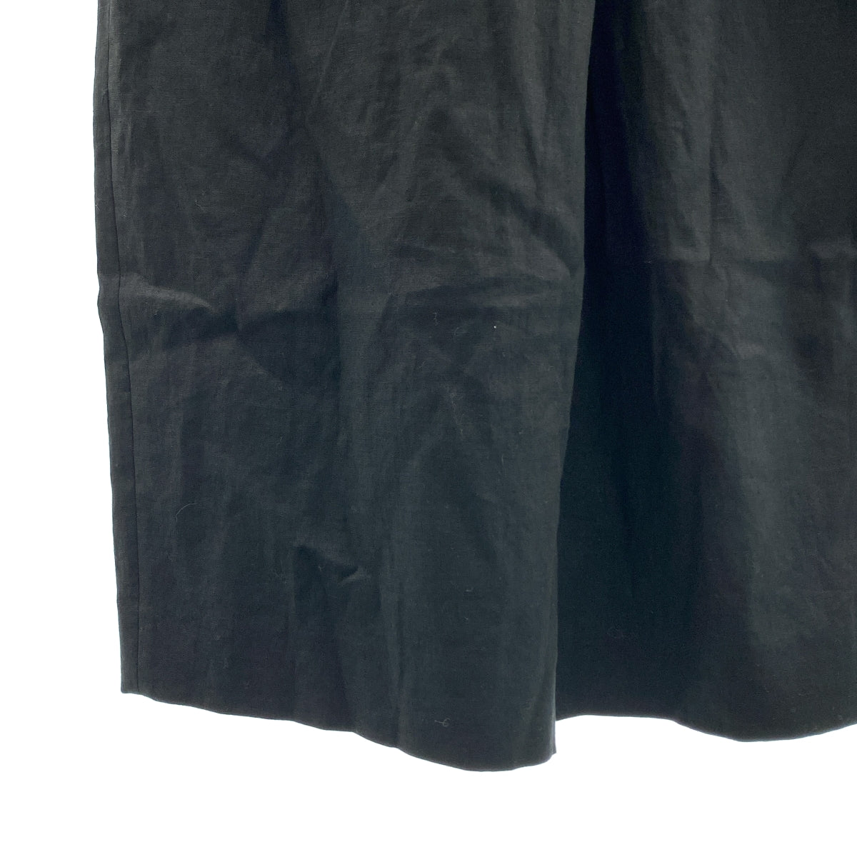 ENFOLD | 亞麻後開連身褲 | 36碼 | 黑色 | 女款