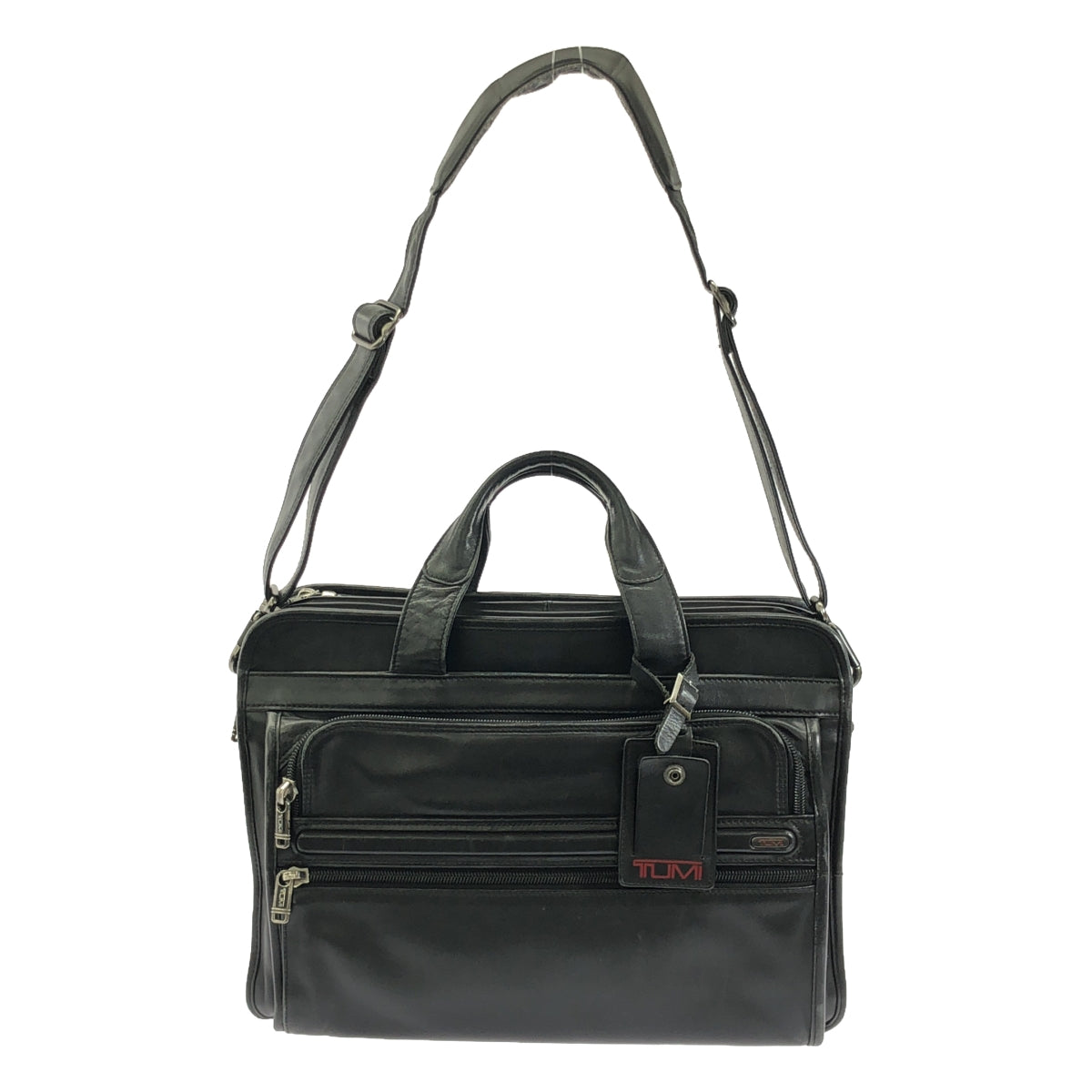 TUMI | 96130D4 Briefcase Leather Business Bag | Black | Men's