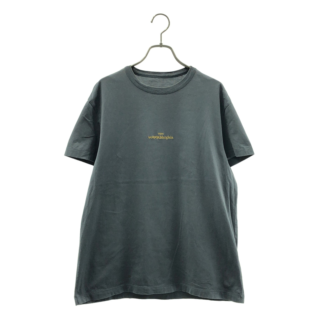 Maison Margiela / メゾンマルジェラ | 反転ロゴ エンブロイダリー クルーネックカットソー | 46 | メンズ