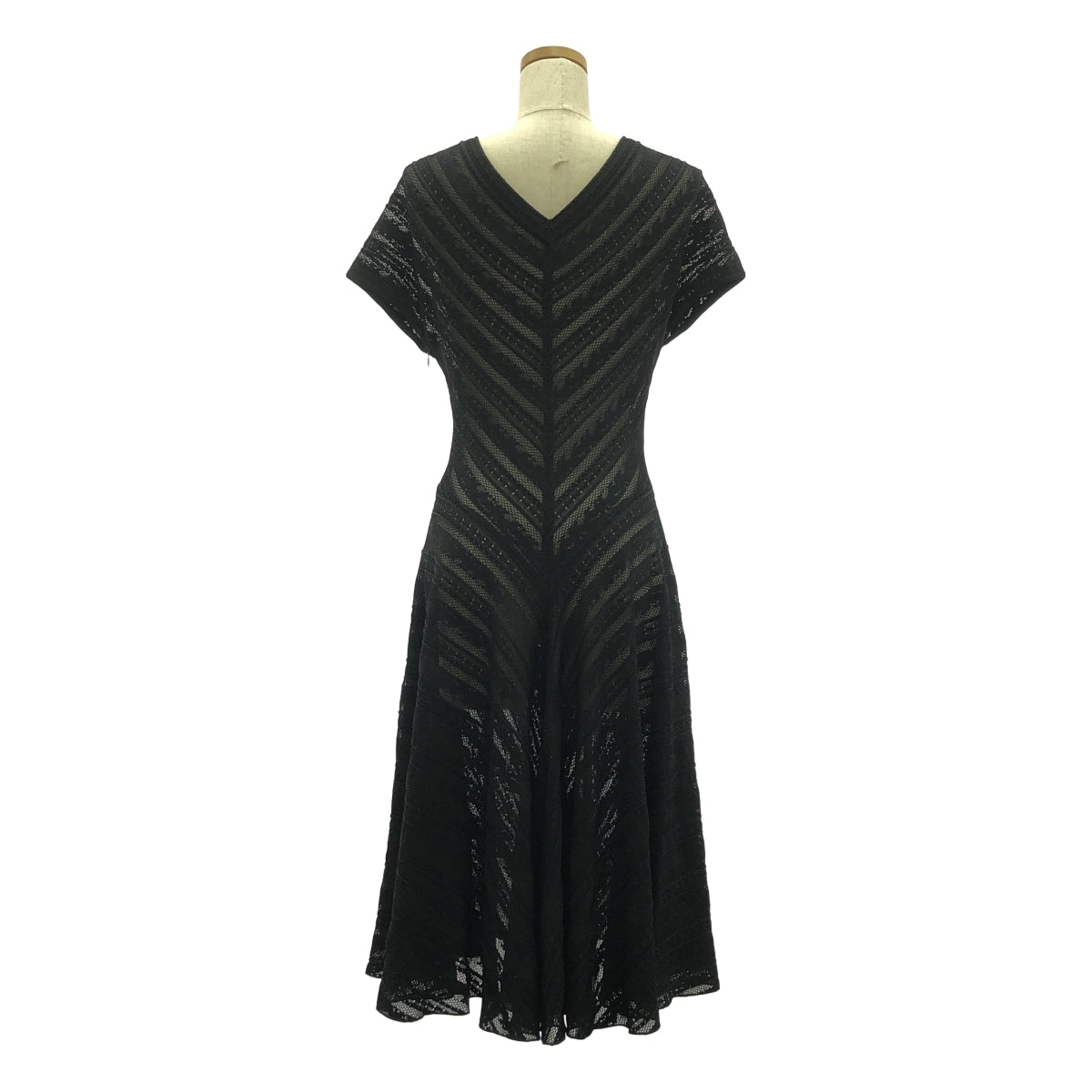 ALAIA | V領蕾絲喇叭裙 | 40 | 女款