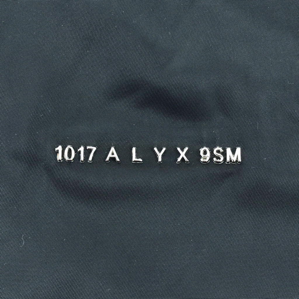 1017 ALYX 9SM / ALYX |金屬標誌尼龍襯衫 | S |黑色/銀色|男士