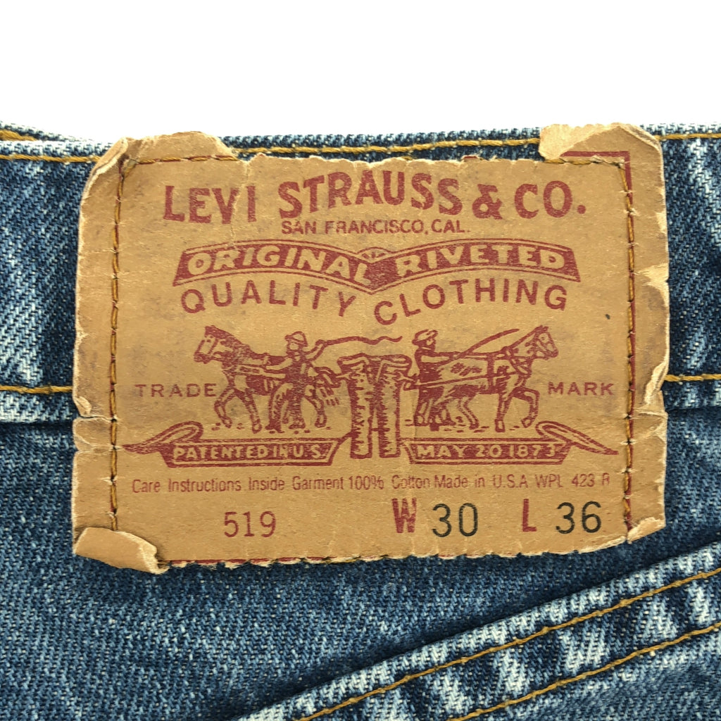 Levi's / リーバイス | ヴィンテージ USA製 519 ストレート デニムパンツ | 30 | インディゴ | メンズ