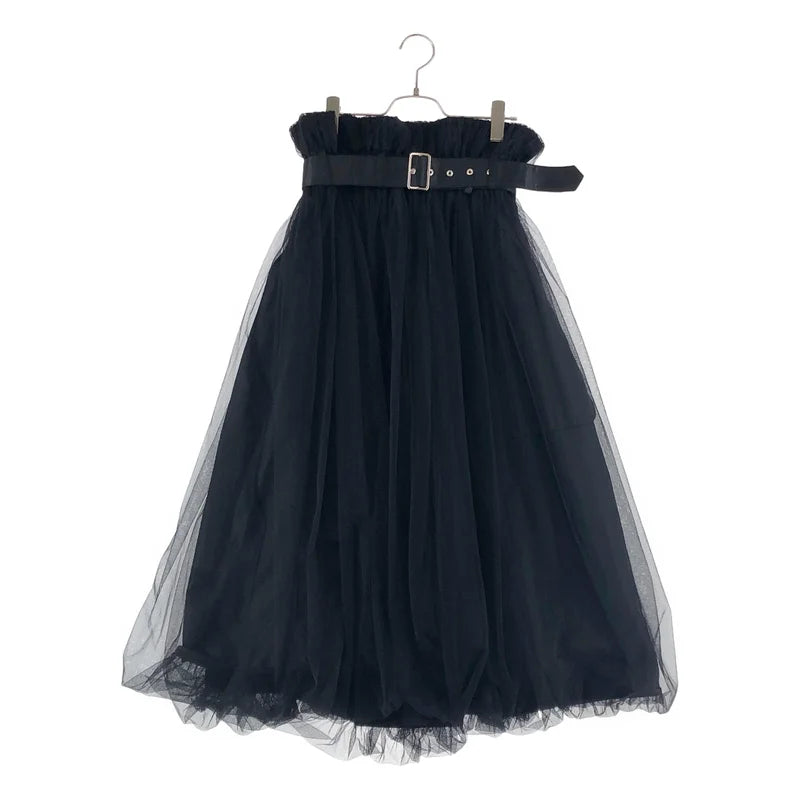 noir kei ninomiya / ノワールケイニノミヤ | 2024AW | リバーシブル チュール ベルテッド ボリューム スカート | S | レディース